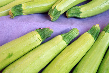 zucchini harvest. zucchini on vegetable market