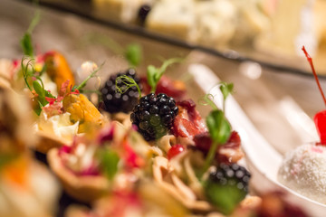 close up with Delicious fruits