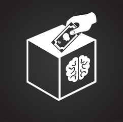 Crowfunfing investment icon on white background for graphic and web design, Modern simple vector sign. Internet concept. Trendy symbol for website design web button or mobile app