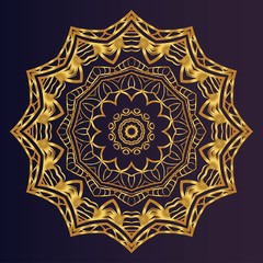 Flower coloring Mandala. decorative elements. Oriental pattern, vector illustration. Indian, moroccan, mystic, ottoman motifs.