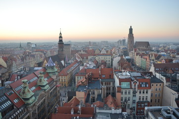 Fototapeta na wymiar Fantastic old town Wroclaw in Poland