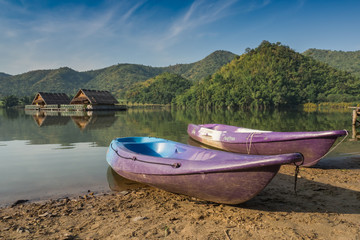 boat on the lake