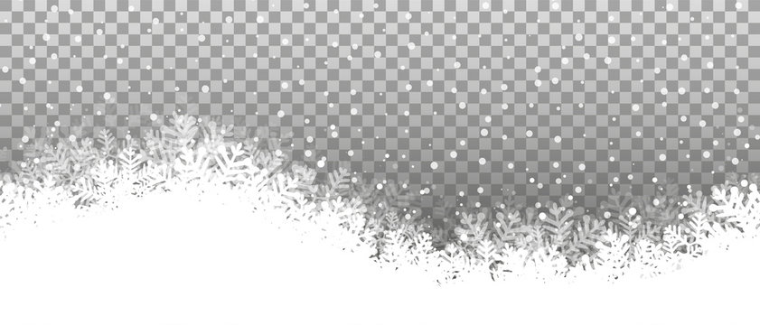 Swing snowy background transparent vector