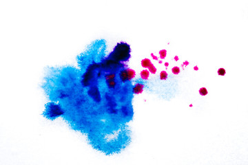 blue purple, blurry spot of watercolor paint. background