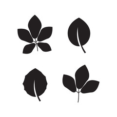 Tree leaf icons. Life organic leaf vector sign