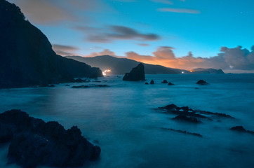 breathtaking sunset in Gaztelugatxe. Basque Country, Spain.