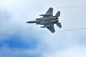 Fototapeta na wymiar 航空自衛隊のF-15戦闘機