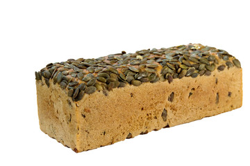 Bread with pumpkin seeds.