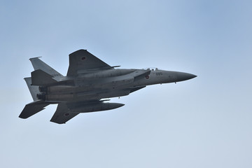 Fototapeta na wymiar 航空自衛隊のF-15戦闘機