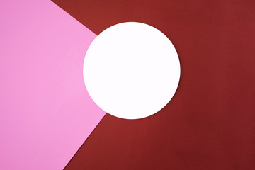 Background of shape and geometry. Colored background decorations with paper.