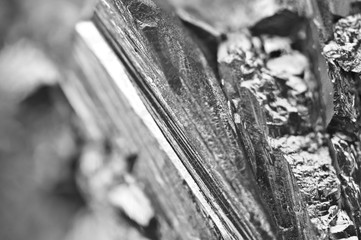 Black and white background of the quartz surface. Macro.