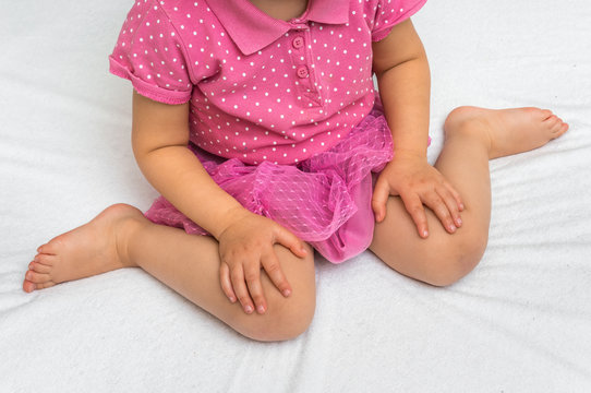 Child Sitting In Bad Position, Which Is Called W-sitting