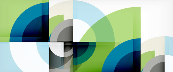 Obraz na płótnie Canvas Multicolored round shapes abstract background
