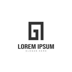 Obraz premium Initial letter logo design. Minimal letter logo template