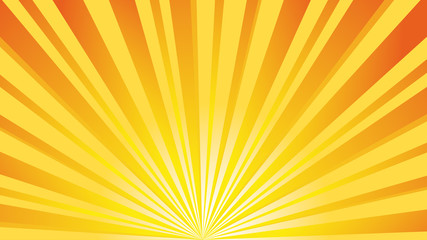 Yellow Orange Rays - sunny background illustration