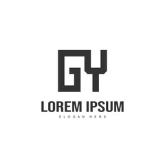 Initial letter logo design. Minimal letter logo template