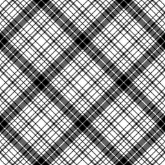 Modern pixel black white seamless pattern plaid