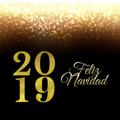 Golden New Year Background With Glitter