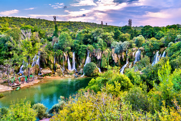 Kravica waterfalls on the Trebizat River in Bosnia and Herzegovina