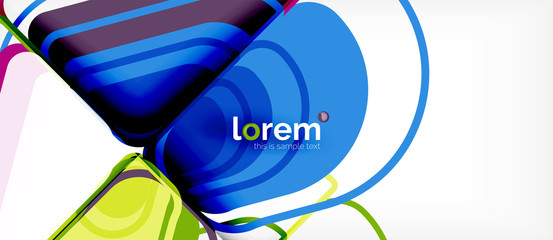 Abstract background multicolored geometric shapes modern design