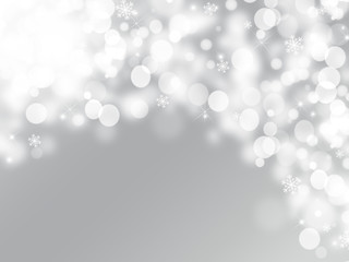 Beautiful Soft Christmas Background With Snowflakes