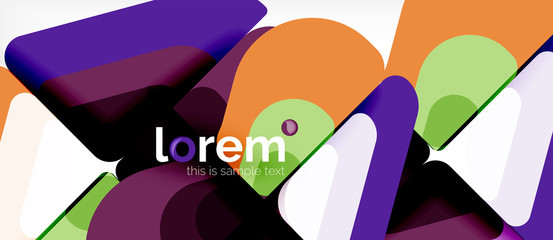 Geometric abstract background