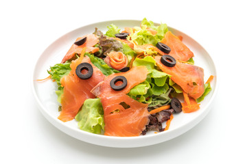 smoked salmon salad - healthy food style