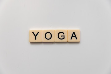 yoga letter blocks