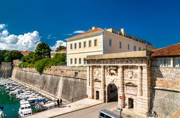 Kopnena Vrata, a city gate of Zadar, Croatia - obrazy, fototapety, plakaty