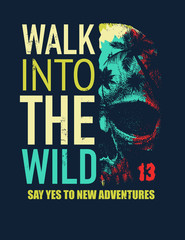 Vintage urban typography t-shirt graphics