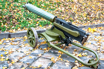 Soviet machine gun Maxim.