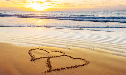 valentines day on beach