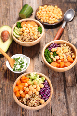 healthy mixed vegetarian salad