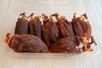 白カビが生えた干し柿