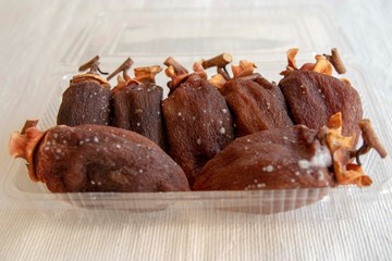白カビが生えた干し柿