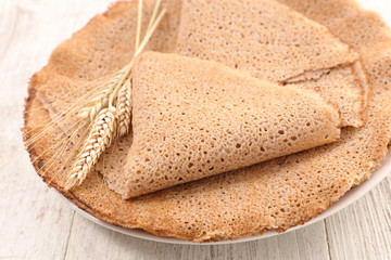 homemade busckwheat crepe