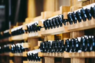 Cave à vins dans un domaine viticole, Bourgogne