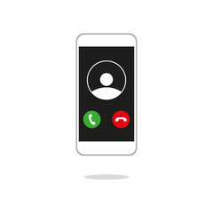 Generic Incoming Phone Call Screen User Interface UI Vector