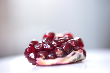 pomegranate on a white background