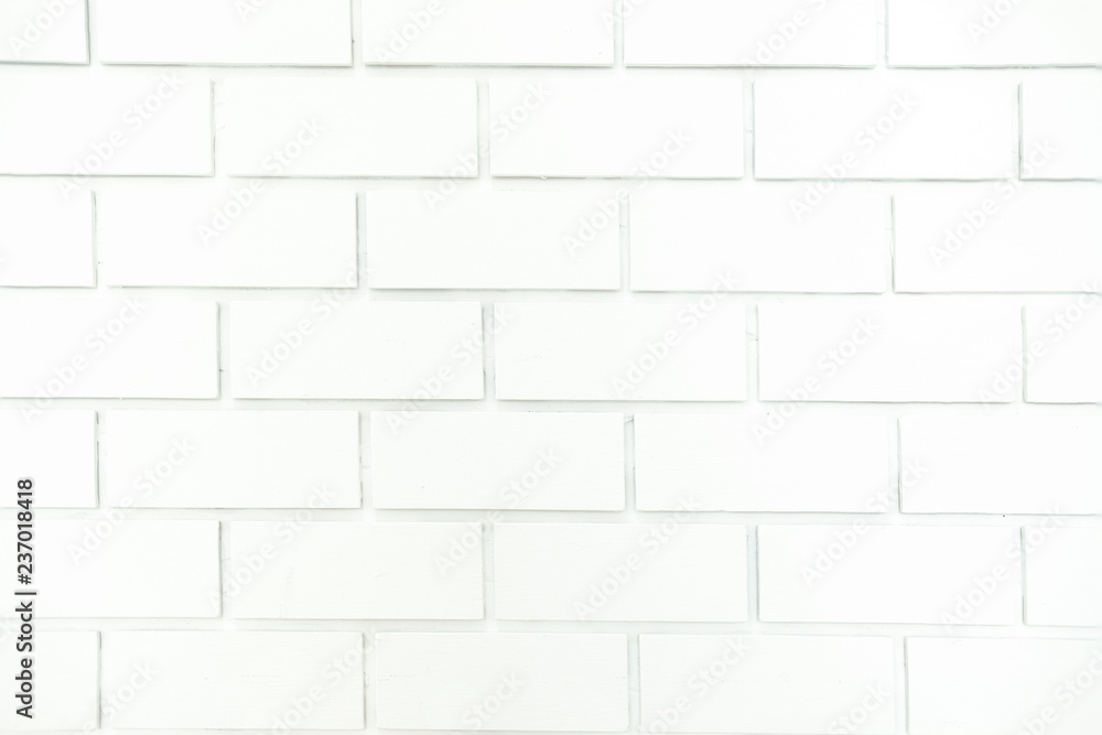 Wall mural white brick wall abstract texture background backdrop