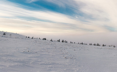Winter climb on the mountain iremel. Republic of Bashkortostan