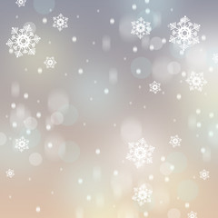 Christmas background with snowflakes