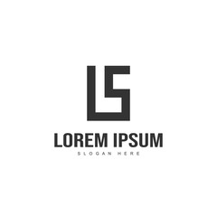 Initial letter logo design. Minimal letter logo template