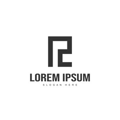 Initial letter logo design. Minimal letter logo template