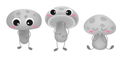 cute mushroom character