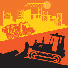 Bulldozer, Construction power machinery