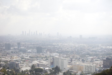 smog downtown los angeles