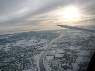 vue du ciel en planeur au dessus de la Provence