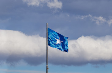 Bonnie Blue Flag fluttering in the wind