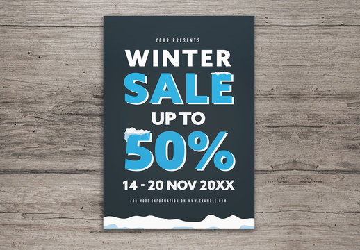 Winter Sale Flyer Layout